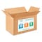 Idl Packaging 10 in x 6 in x 6 in Shipping Box, Kraft, Corrugate, Single Wall, 200#, 5 PK B-1066-5 - alternate 1